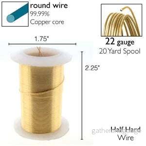 Wire Elements 22Ga - Guldfärgad Non Tarnish 1 rulle - Bild 2