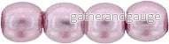 Tjeckiska Druk (Runda) - Transparent Pearl Lavender 3mm, 50-pack