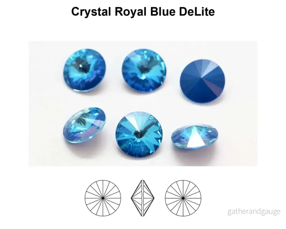 Primero Crystals 1122 Rivoli - Crystal Royal Blue DeLite 14mm 1 styck