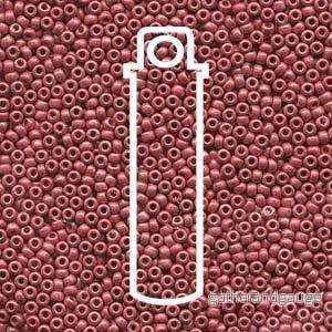 Miyuki Seed Beads - Duracoat Galvanized Matte LT Cranberry 11/0, 24 gram