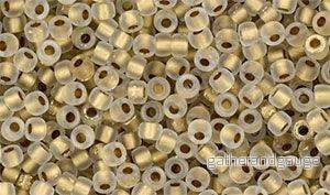 Matubo Seed bead 8/0 - Matte Crystal Bronze Ice lined 5 gram