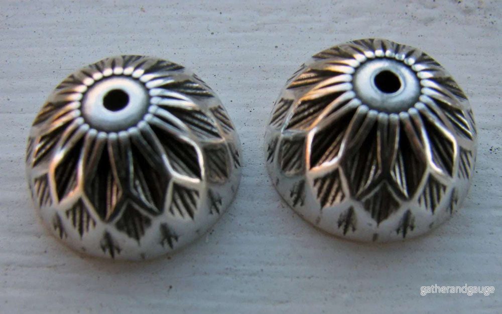 Pärlhattar Silverfärgade - Stort Rund 18,5mm, 2-pack - Bild 2