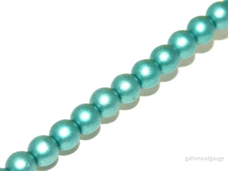 Tjeckiska Druk (Runda) - Metallic Emerald 3mm, 1 sträng