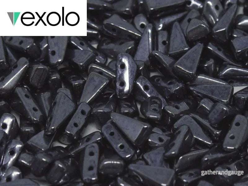Vexolo® - Jet Hematite 5x8mm, 20-pack