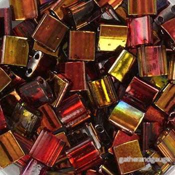 Miyuki Tila – Czech Coating Magic Wine 5mm, 5 gram Miyuki Tila – Czech Coating Magic Wine 5mm, 5 gram
