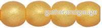 Tjeckiska Druk (Runda) – Neon Cantaloupe 3mm, 50-pack