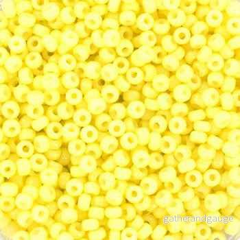 Miyuki Seed Beads - Duracoat Opaque Light Lemon Ice 11/0,10 gram