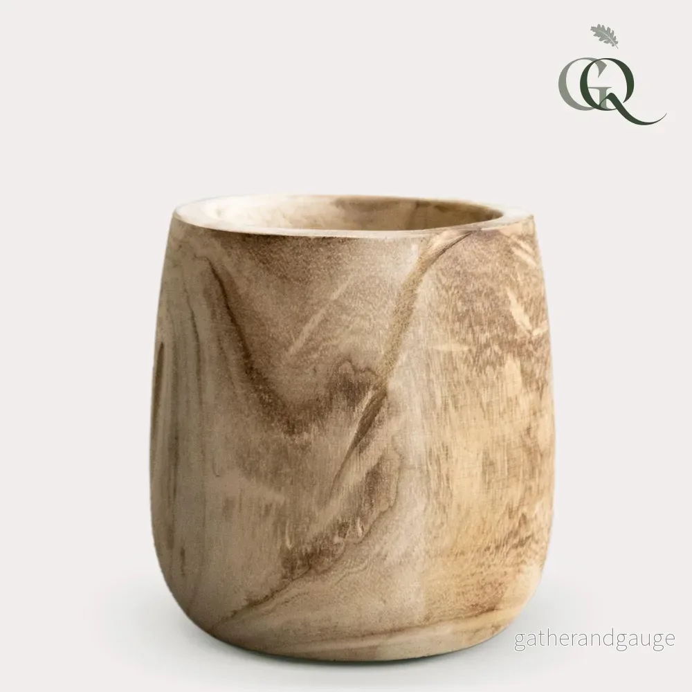 Träkruka -h25cm, Ø23cm - Bild 2