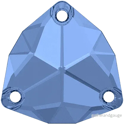 Swarovski Crystals Trilliant Sew-on Stone (3272) – Sapphire 20 mm, 1 styck