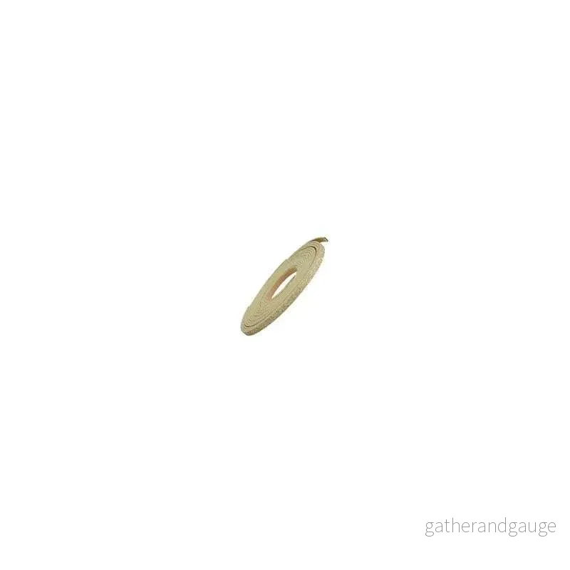 Läderimitation platt band - Glittrig guldfärgad 5mm, 20 cm