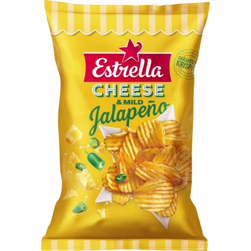 Estrella Cheese Jalapeno Mild Chips 275g