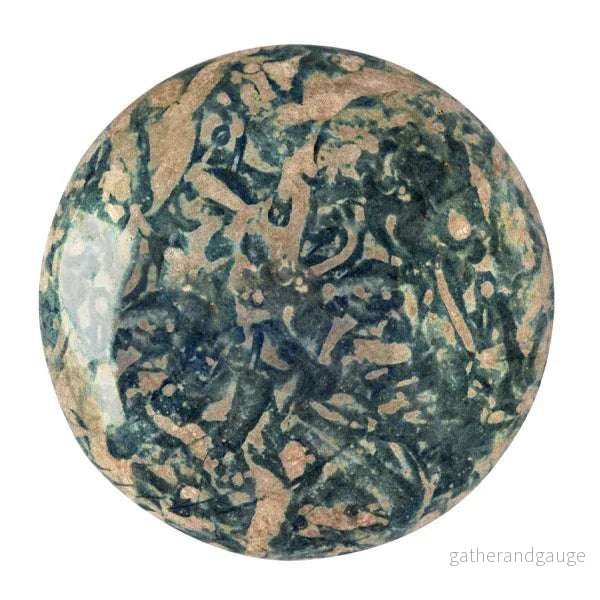 Cabochon par Puca® – Jet Picasso 18 mm, 1 styck Cabochon par Puca® – Jet Picasso 18 mm, 1 styck