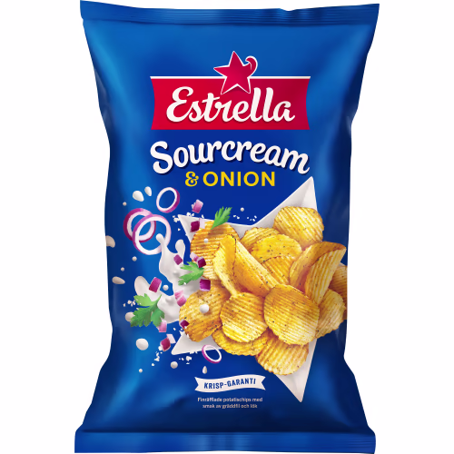 Estrella Sourcream Onion 40g Estrella Sourcream Onion 40g