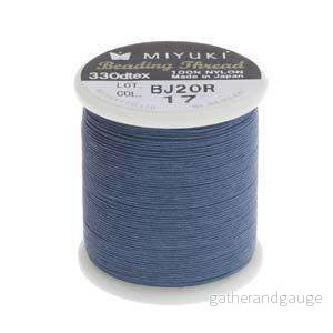 Miyuki Beading thread - Dark blue, 1 Rulle