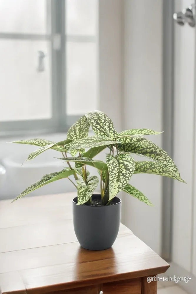 Calathea Dots konstgjord växt – h38cm, Ø15cm