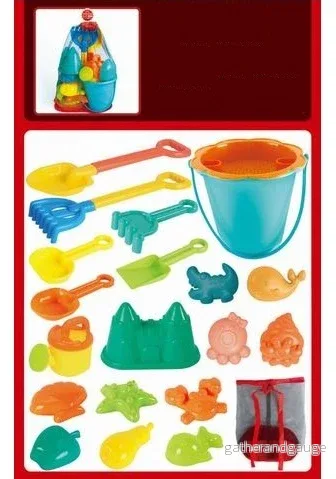 Sandleksaker – Set – 19 delar