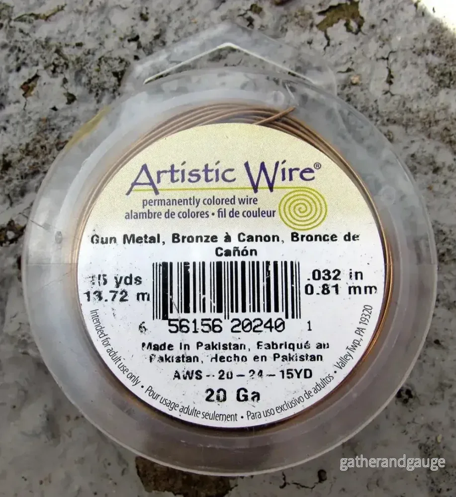 Artistic Wire 20 Ga – Antique Brass / Gun Metal 1 rulle