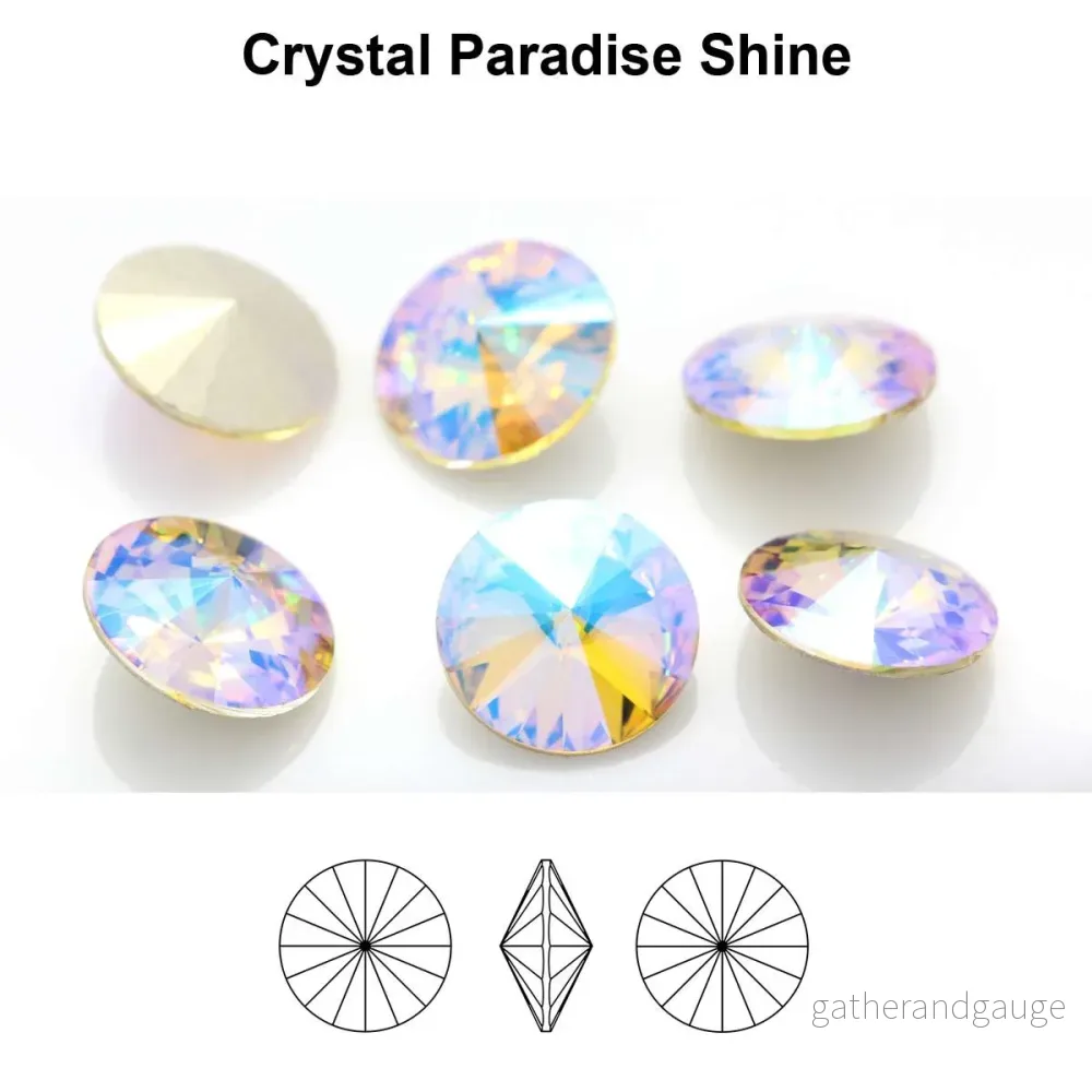 Aurea Crystals A1122 Rivoli – Crystal Paradise Shine, 18 mm, 1 styck