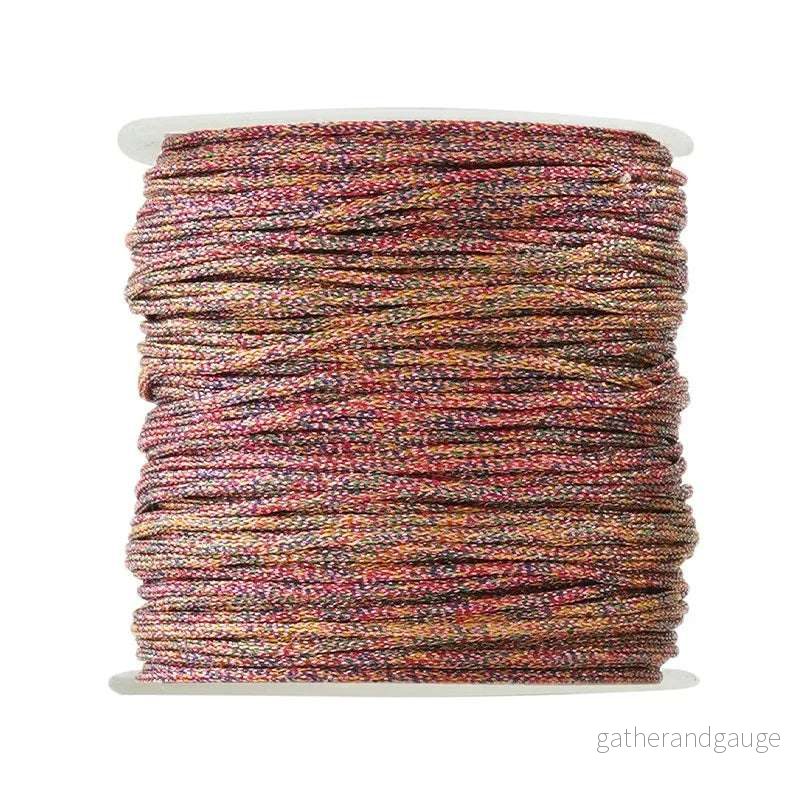 PL Rund – Rosamelerad Metallic 1mm, 1m