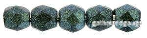 Tjeckiska Firepolish - Polychrome Aqua Teal 2,5mm, 50-pack