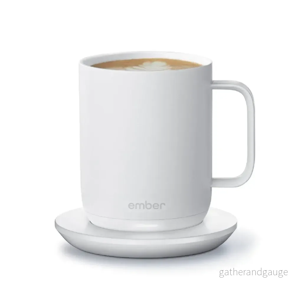Ember Elektrisk Kaffe Mug Vit V2, 295ml Ember Elektrisk Kaffe Mug Vit V2, 295ml