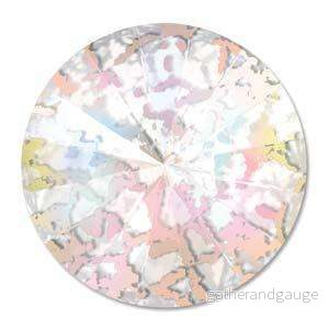 Swarovski Rivoli Crystals – Crystal White Patina 12mm, 1 styck Swarovski Rivoli Crystals – Crystal White Patina 12mm, 1 styck