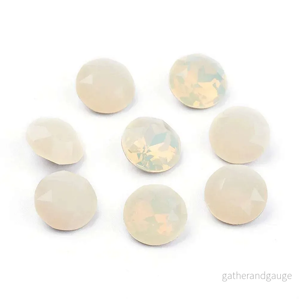 Kinesisk strass - Round stone Sand Opal 8mm 1 syuck - Bild 2
