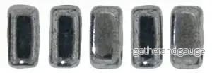 CzechMates Bricks - Hematite, 50-pack