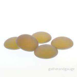 Cabochon Backlit – Matte Pink / Citrine 25mm 1 styck