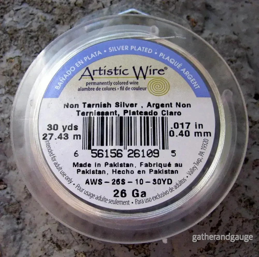 Artistic Wire 26 Ga – Silver Pläterad Non Tarnish 1 rulle