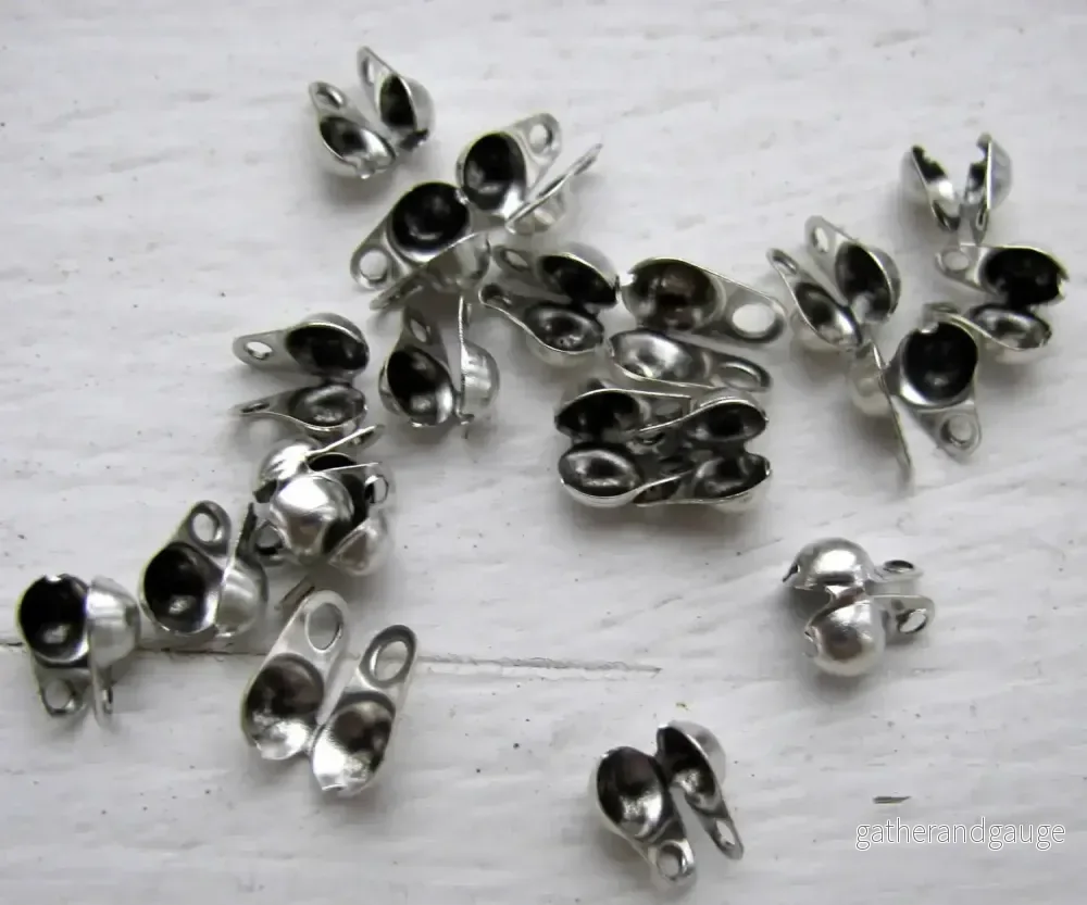 Kulkedjefäste 5x6mm Silverfärgad - 20-pack