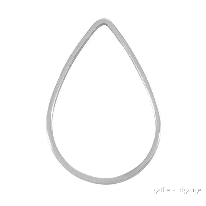 Droppe Silverpläterad – 9×13 mm 1 styck Droppe Silverpläterad – 9×13 mm 1 styck