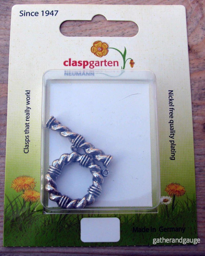 Claspgarten Stavlås - Snurrad Rund, Silverfärgad, 24mm, 1 Set - Bild 2