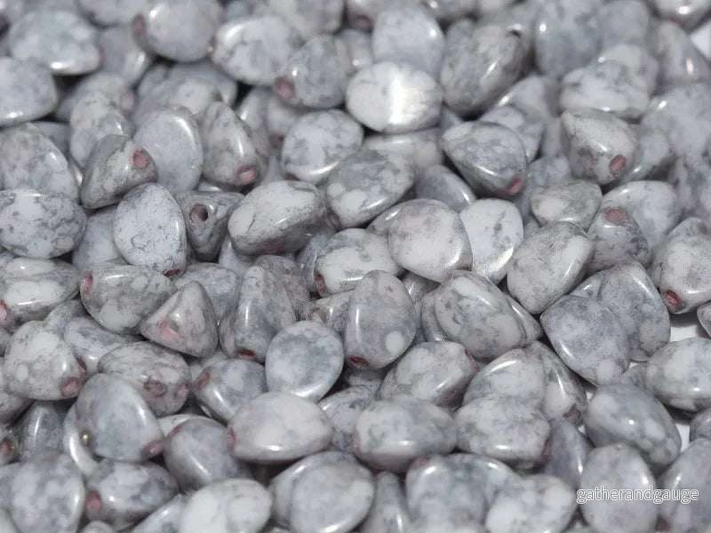 Pinch Bead – Chalk White Teracota Copper 5mm, 10 gram Pinch Bead – Chalk White Teracota Copper 5mm, 10 gram