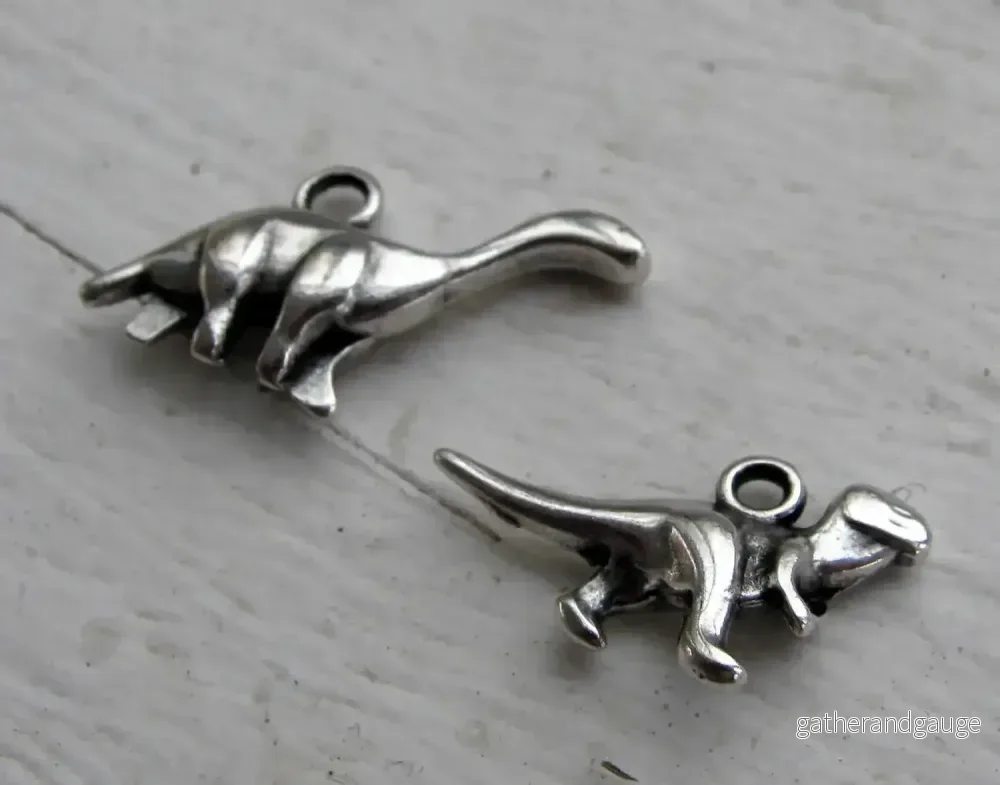 Berlock Silverpläterad - Dinosaurier 2-pack - Bild 2