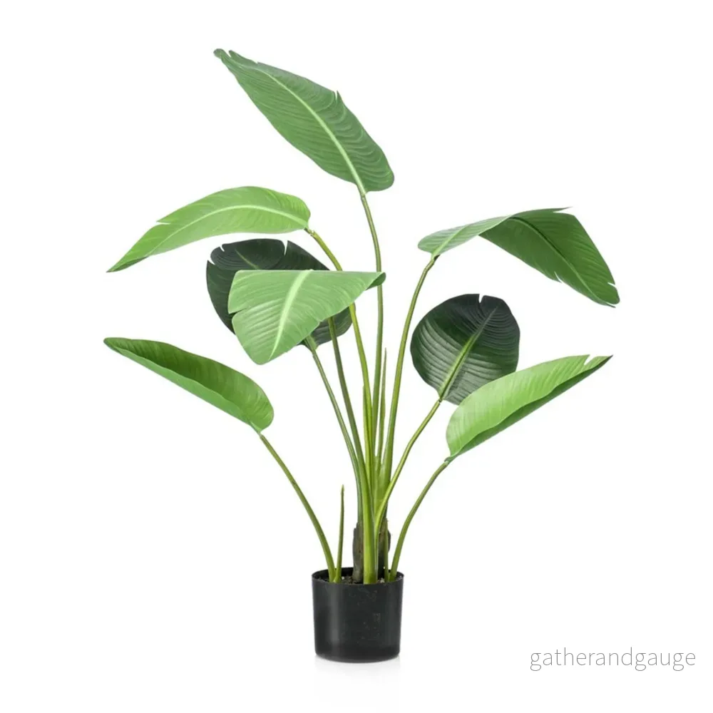Strelitzia artificiel i kruka h120cm Strelitzia artificiel i kruka h120cm
