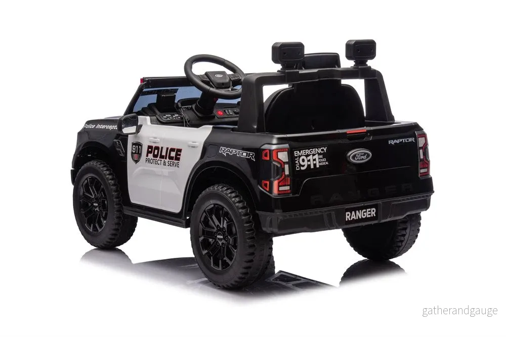 Elbil barn Ford Ranger Polis med Lädersäten - Bild 3