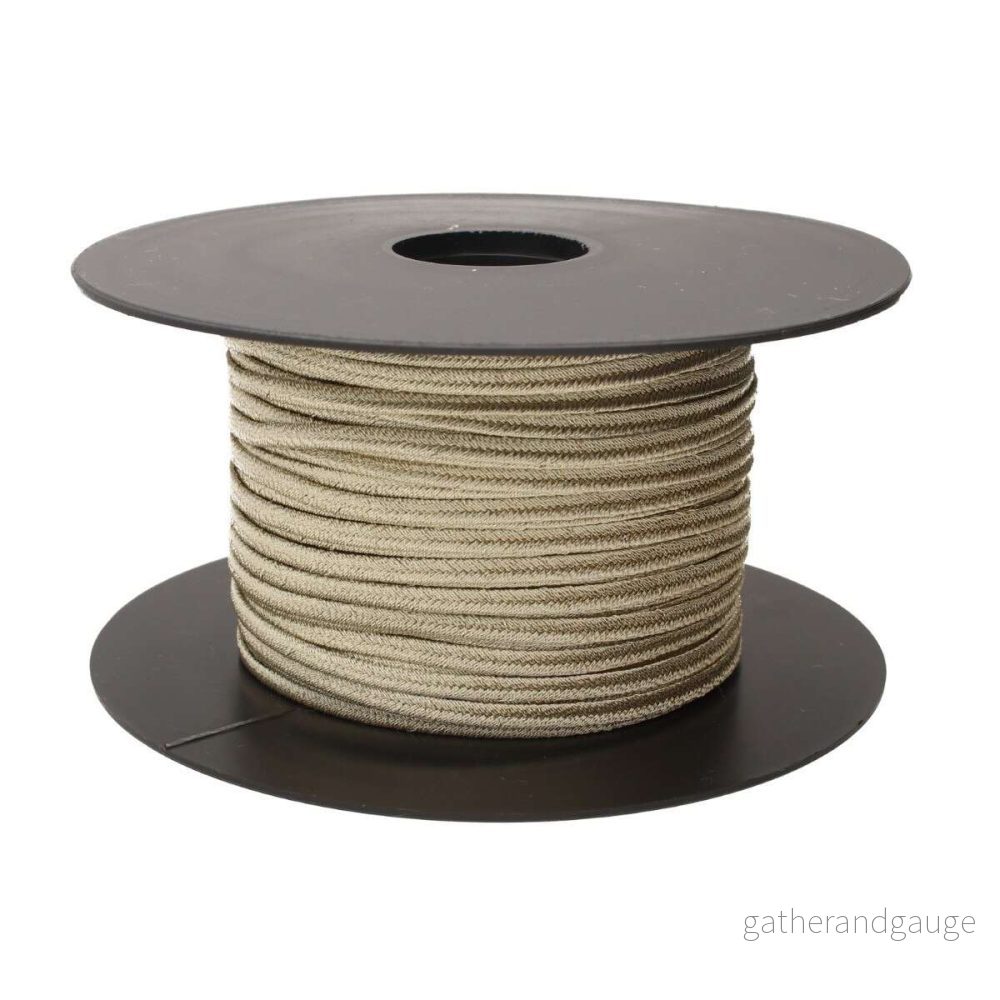Italienskt Soutache band – Light Gold Metallic 1 m