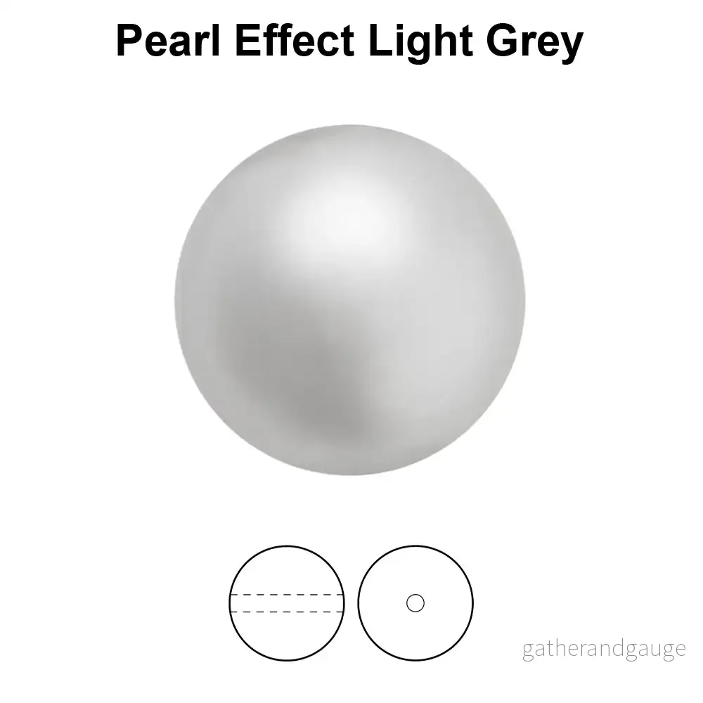 Preciosa Pearl Round – Maxima Light Grey 8 mm, 25- pack Preciosa Pearl Round – Maxima Light Grey 8 mm, 25- pack