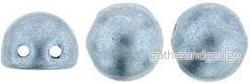 CzechMates Cabochon – Saturated Metallic Airy Blue 7mm 2-håls, 10-pack CzechMates Cabochon – Saturated Metallic Airy Blue 7mm 2-håls, 10-pack