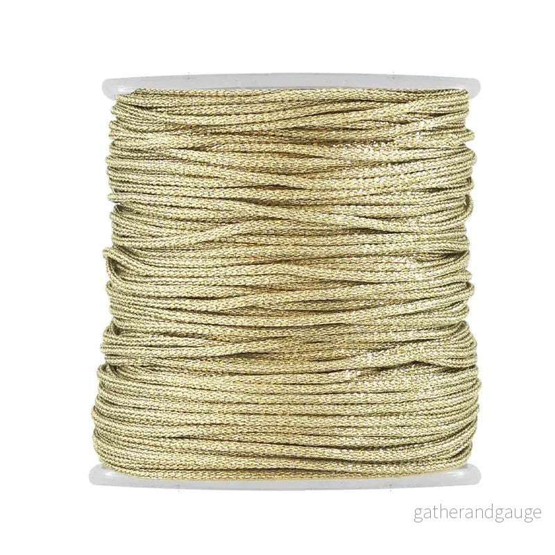 PL Rund – Light Gold Metallic 1mm, 1m