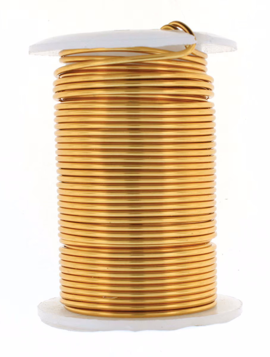 Wire Elements 16 Ga Brassfärgad Non Tarnish tråd, 1 rulle - Bild 2