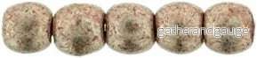 Tjeckiska Druk (Runda) - Saturated Metallic Pale Dogwood 2mm, 50-pack - Bild 2