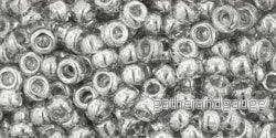 TOHO Seed Beads – Transparent Lustered Black Diamond 8/0, 10g TOHO Seed Beads – Transparent Lustered Black Diamond 8/0, 10g