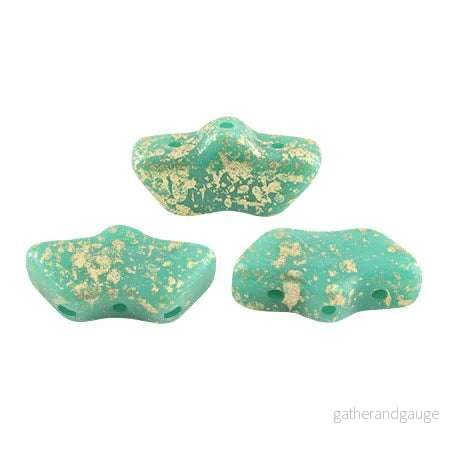 Delos® par Puca® - Opaque Green Turquoise Splash, 10 gram