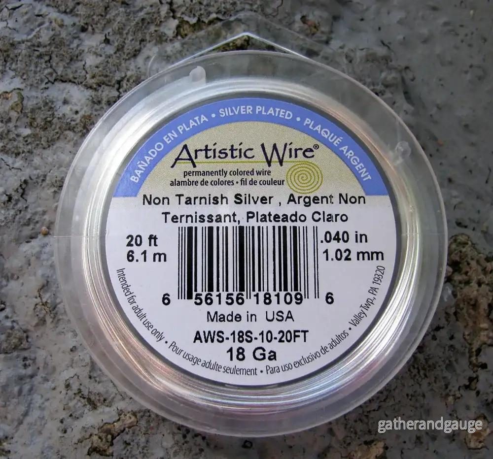 Artistic Wire 18 Ga – Silver Pläterad Non Tarnish 1 rulle