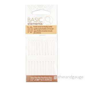 Pärlnålar Basic Elements – Flexible Twisted wire Extra Fine 0,127mm 10-pack Pärlnålar Basic Elements – Flexible Twisted wire Extra Fine 0,127mm 10-pack