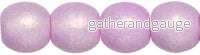 Tjeckiska Druk (Runda) – Neon Lavender 3mm, 50-pack
