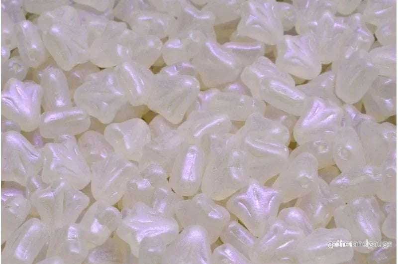 Lily Flower Bead – Matt Crystal AB 9mm, 20-pack