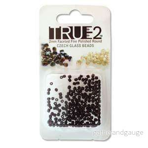 Tjeckiska Firepolish - Polychrome Purple Bronze True 2 mm, 2 gram